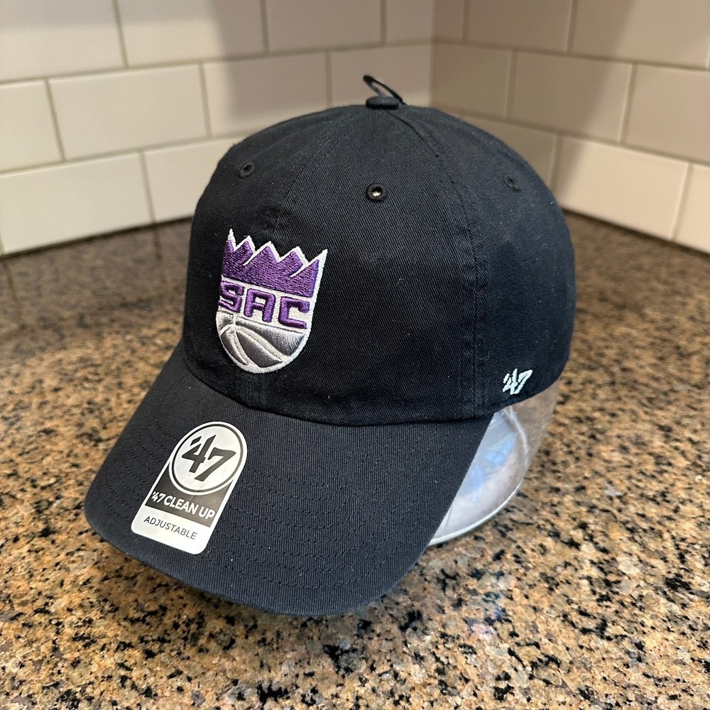 Sacramento Kings NHL '47 Clean Up Baseball Cap Adjustable Black NBA New